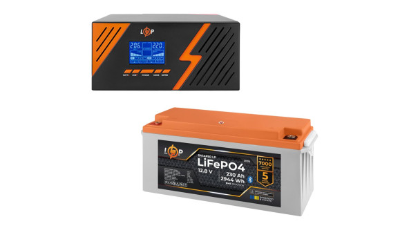 КРЖ LogicPower B1500 + літієва (LiFePO4) батарея 2944 Ватт (22754+31170 230 Ah) - 648594