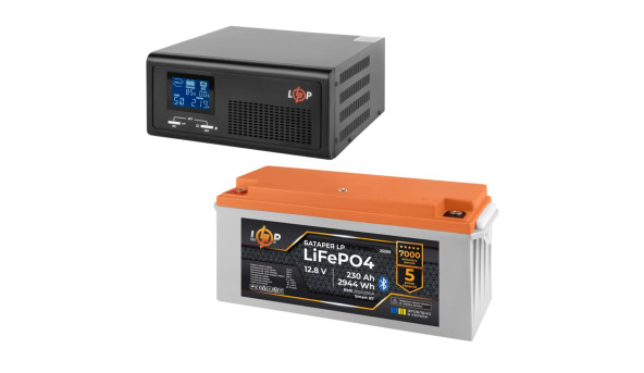 КРЖ LogicPower B1000 + літієва (LiFePO4) батарея 2944 Ватт (19407+ 25559 230 Ah) - 648607