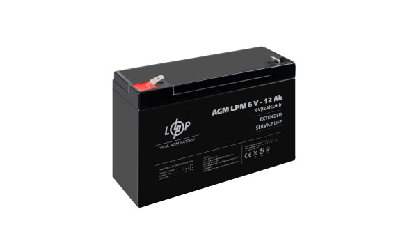 Распродажа (4159) Аккумулятор AGM LPM 6V - 12 Ah (11-2023) - 648634