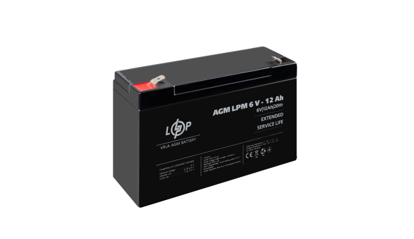 Распродажа (4159) Аккумулятор AGM LPM 6V - 12 Ah (11-2023) - 648634