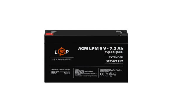 Распродажа (3859) Аккумулятор AGM LPM 6V - 7.2 Ah (052024) - 648642