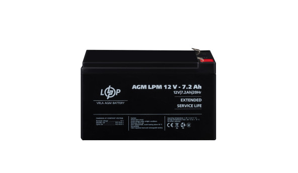 Розпродаж Акумулятор AGM LPM 12V - 7.2 Ah - 648700