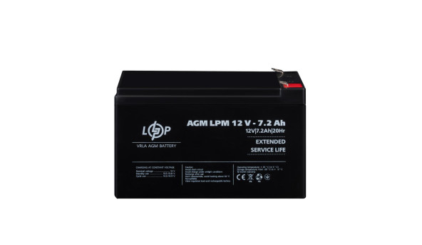 Розпродаж Акумулятор AGM LPM 12V - 7.2 Ah - 648701
