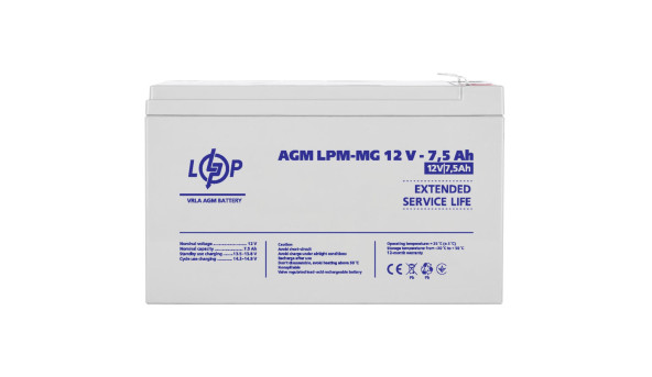 Распродажа Аккумулятор мультигелевый LPM-MG 12V - 7.5 Ah - 648708