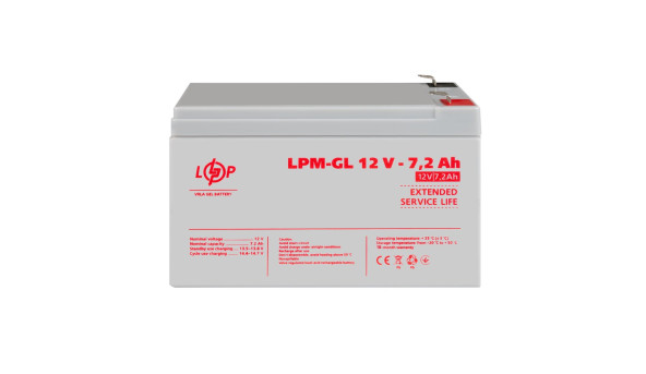Распродажа Аккумулятор гелевый LPM-GL 12V - 7.2 Ah - 648736