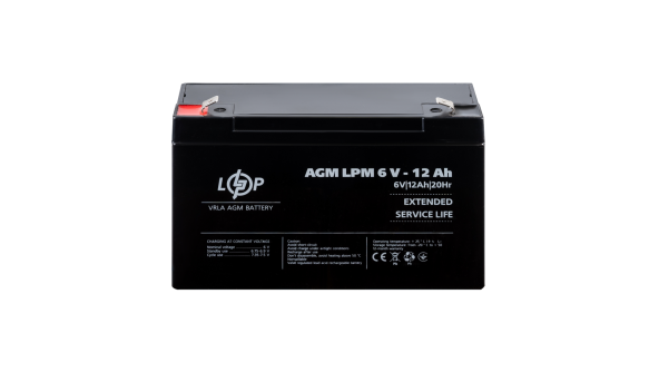 Акумулятор AGM LPM 6V - 12 Ah - 648739