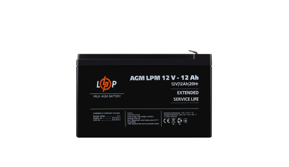Розпродаж Акумулятор AGM LPM 12V - 12 Ah - 648740