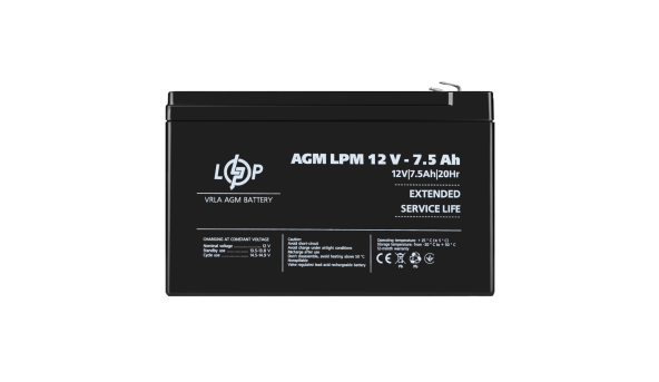 Распродажа Аккумулятор AGM LPM 12V - 7.5 Ah - 648744