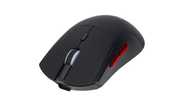 Мишка XTRIKE ME GW-613, ігрова бездротова Bluetooth+2.4G+Type-C, 10000dpi., 6кн., RGB, чорна - 648747