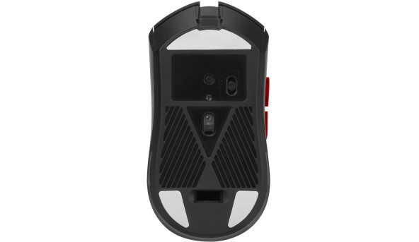 Мишка XTRIKE ME GW-613, ігрова бездротова Bluetooth+2.4G+Type-C, 10000dpi., 6кн., RGB, чорна - 648747