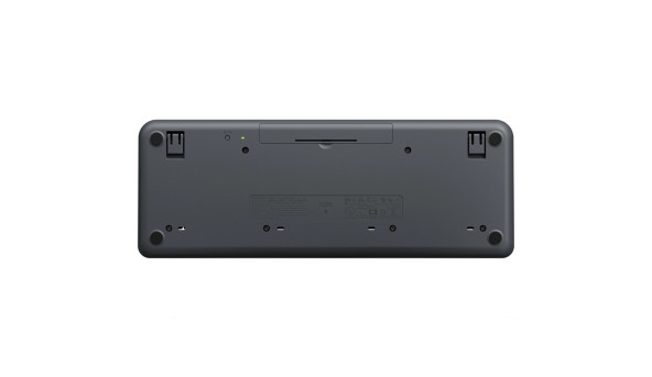 Клавіатура бездротова LOGITECH K250 UKR, 2.4GHZ/BT, Graphite - 648816