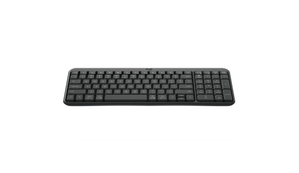 Клавіатура бездротова LOGITECH K250 UKR, 2.4GHZ/BT, Graphite - 648816