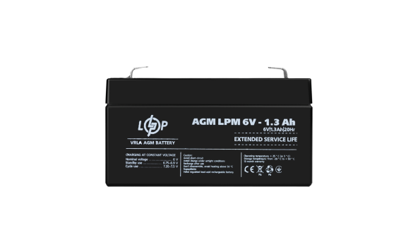 Распродажа Аккумулятор AGM LPM 6V - 1.3 Ah - 648820
