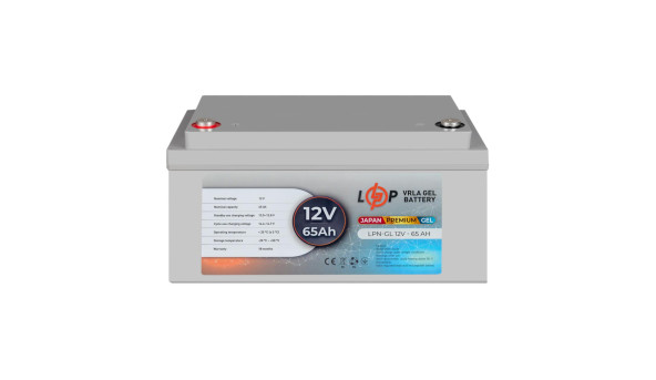 Розпродаж Акумулятор гелевий LPN-GL 12V - 65 Ah (JAPAN) - 648828