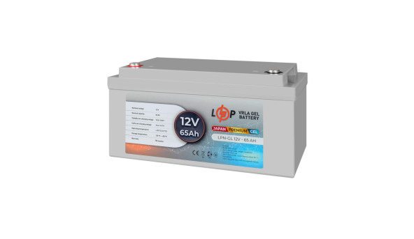 Розпродаж Акумулятор гелевий LPN-GL 12V - 65 Ah (JAPAN) - 648828