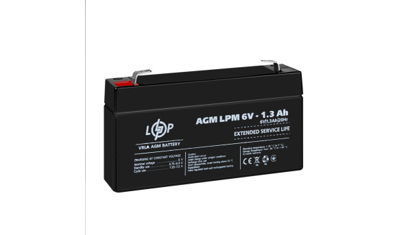 Розпродаж Акумулятор AGM LPM 6V - 1.3 Ah - 648829