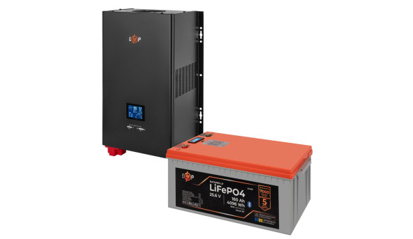Комплект резервного живлення LogicPower 3600W + літієва (LiFePO4) батарея 4096Wh