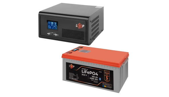 Комплект резервного питания LogicPower 2300W + литиевая (LiFePO4) батарея 4096Wh - 648840