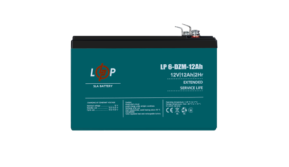 Розпродаж Акумулятор LP LiFePO4 12V - 70 Ah (BMS 80A/40А) пластик - 648843
