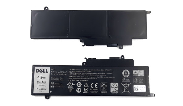 Батарея акумулятор для ноутбука Dell Latitude 7347 GK5KY 43Wh 11.1V Li-Ion Б/У - знос 50-55%