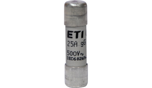 Запобіжник ETI CH10x38 gG 25A 500V (2651021) - 649041