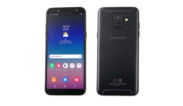 Смартфон Samsung A600 NFC Exynos 7870 3/32 GB Android 10 [Super AMOLED 5.6"] - Б/У