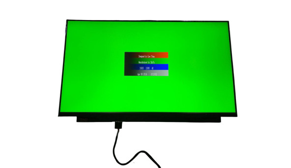 Матрица AUO B156HAN02.1 15.6" (1920x1080) Slim LED IPS 30pin eDP разъем справа внизу Б/У - 649202