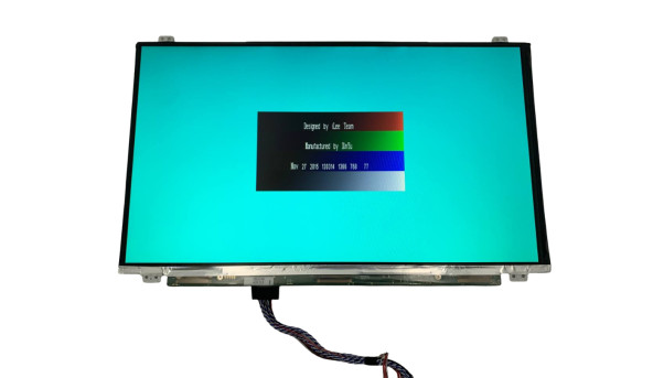 Матриця  LG-Philips LP156WHB-TLB1 15.6" HD 1366×768 LED  40 pin  TN+Film 60Hz  Slim  роз'єм праворуч внизу Б/В