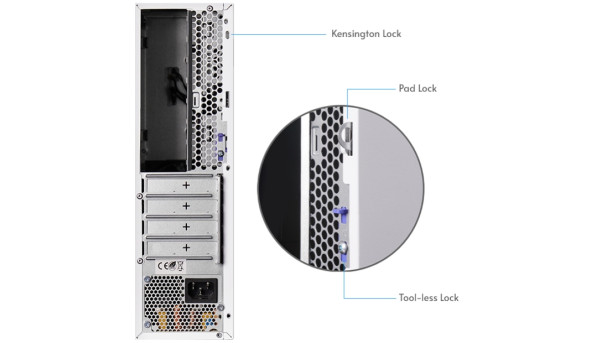 Корпус Chieftec UNI BE-10W-300 mATX , БЖ 300W, SLIM FF WHITE - 649288