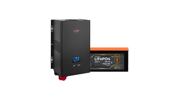 Комплект резервного живлення LogicPower ДБЖ 2500W + літієва (LiFePO4) батарея 3840 Wh - 649330