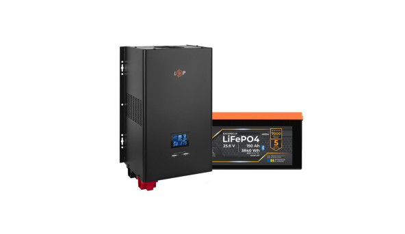 Комплект резервного живлення LogicPower ДБЖ 2500W + літієва (LiFePO4) батарея 3840 Wh - 649330