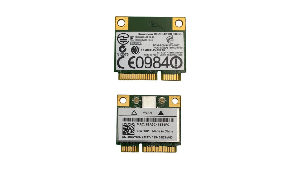WIFI модуль к ноутбуку Dell Inspiron 15R N5010   Inspiron N7010  CN-0K5Y6D-71617 CN-0KW770 Б/У