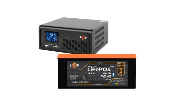 Комплект резервного питания LogicPower ИБП 600W + литиевая (LiFePO4) батарея 1920 Wh