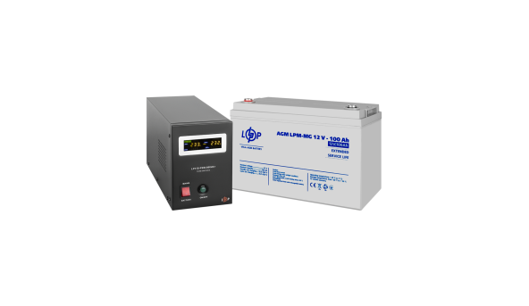 Комплект резервного живлення LogicPower ДБЖ 560W + мультигелева батарея 1200Wh(36973) - 650121