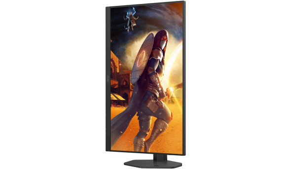 TFT 27" AOC Q27G4SRU, QHD, Fast IPS, 320Hz,1ms, 2xHDMI, DP, USB-хаб, HAS, чорно-червоний - 650295
