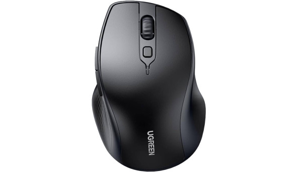 Мишка UGREEN 2.4GHz+Bluetooth MU101, бездротова, 4000dpi., 5кн., чорна