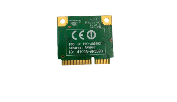 Адаптер mini PCI-e WiFi Atheros AR5B93 802.11 b/g/n 300 Mbit/s T77H047.31 LF Б/В - 650463