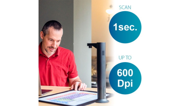 Сканер A3 Canon IRIScan Desk 7 Business (85MP, 600dpi, 5696x4272, 4K Camera, USB, книжковий, чорний) - 650624