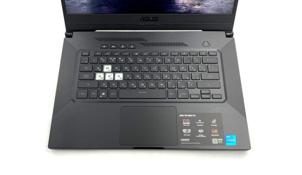Ігровий ноутбук Asus TUF Dash F15 FX516 Core I5-11300H 16 RAM 512 GeForce RTX 3050 [IPS 15.6 FullHD] - Б/В - 650702