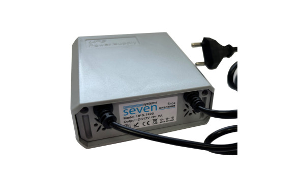 Блок безперебійного живлення 12V/2A SEVEN UPS-7420 - 650835