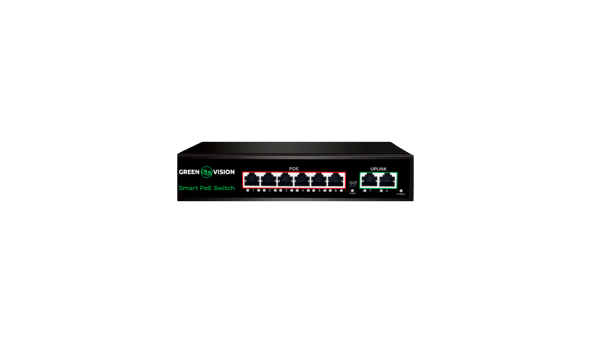 Комутатор мережевий POE GV-020-D-6G+2PG - 651019