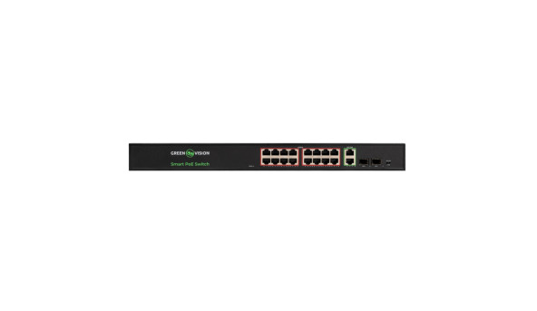 Комутатор мережевий POE GV-022-D-16G+2PG+2SFP - 651021