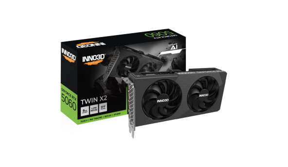 GeForce RTX5060 Inno3D TWIN X2, 8GB GDDR7, 128bit, PCI Express 5.0 - 651129