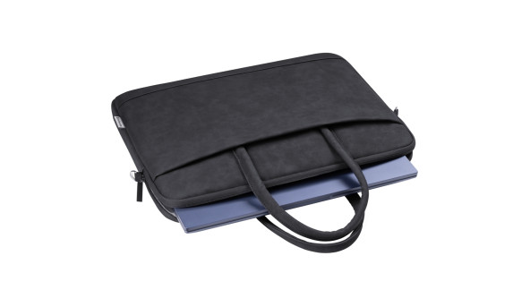 Сумка для ноутбука 15.6'' Defender Trendy з кишенею, шкіра, чорна