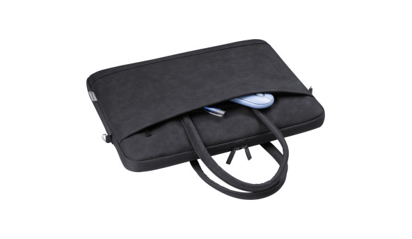 Сумка для ноутбука 15.6'' Defender Trendy з кишенею, шкіра, чорна