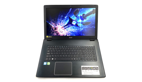 Ігровий ноутбук Acer Aspire E5-774G Core I5-7200U 12 RAM 512 SSD 500 HDD GeForce 940MX [17.3"] - Б/В