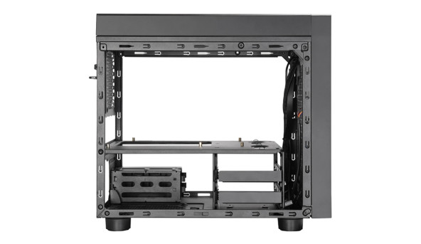 Корпус Chieftec THE CUBE CI-03B-OP, без БЖ, fan 20cm, mATX, Black