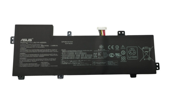Акумулятор для ноутбука Asus B31N1534 Zenbook UX510 11.4 В Black 4240 мАг OEM