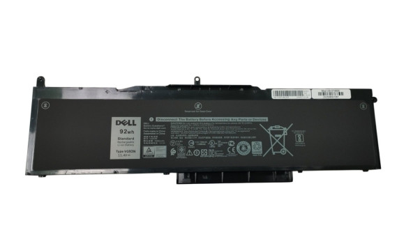 Аккумуляторная батарея для ноутбука Dell VG93N Latitude 5580 11.4V Black 7666mAh OEM