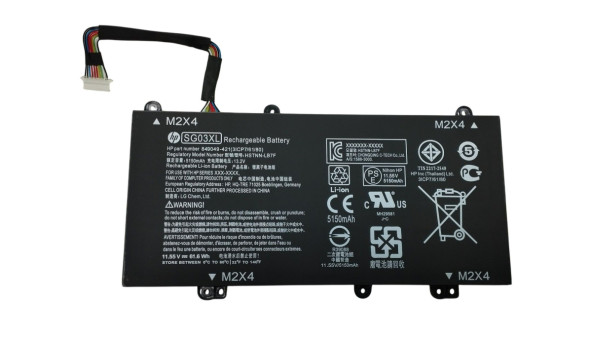 Акумуляторна батарея для ноутбука HP SG03XL Envy 17 11.55 В Black 5150 мАг